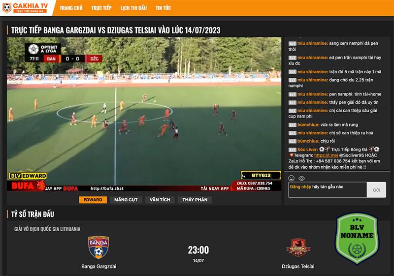 Câu hỏi về kênh Cakhia TV trực tiếp bóng đá
