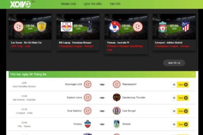 Xôi vò TV trực tiếp bóng đá – Link xem Xoivo không chặn 2023